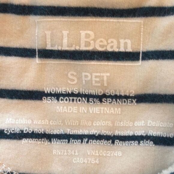 L.L. Bean Classic Striped Cowl Neck Top - Picture 6 of 6